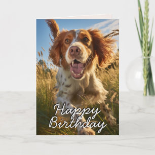 Benutzerdefinierte Gordon Setter Alles Gute zum Ge Dankeskarte