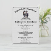 Benutzerdefinierte Gothic Hexe & Hexenmeister-Bloc Einladung (Stehend Vorderseite)