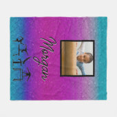 Benutzerdefinierte Gradient-Gymnastik mit Name und Fleecedecke (Vorderseite (Horizontal))