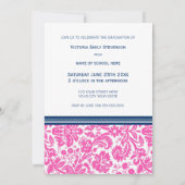 Benutzerdefinierte Graduierungspartei Einladung Ro (Rückseite)