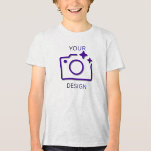 Benutzerdefinierte Grafik Jugend Benutzerdefiniert Tri-Blend Shirt