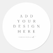 Benutzerdefinierte Grafik Runder Aufkleber (Vorderseite)