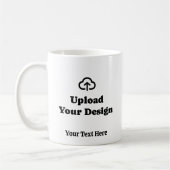 Benutzerdefinierte Grafik und Text Kaffeetasse (Links)