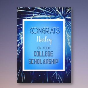 Benutzerdefinierte Gratulation zur Hochschulstipen Karte