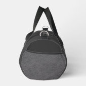 Benutzerdefinierte Grau-Schwarze Monogramm-Anfangs Duffle Bag (Rechts)