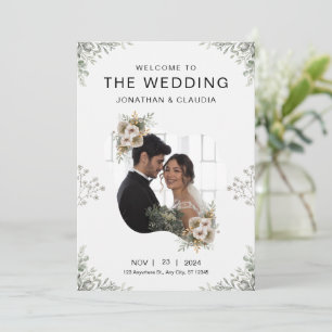 Benutzerdefinierte graue moderne Hochzeitseinladun Einladung