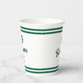 Benutzerdefinierte Green Baseball-Spielernummer un Pappbecher (Rechts)