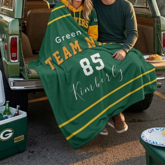 Benutzerdefinierte Green Bay Football Personalisie Sherpadecke
