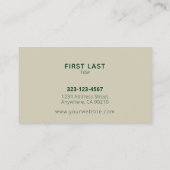 Benutzerdefinierte Green Landscaping Lawn Care Bus Visitenkarte (Rückseite)