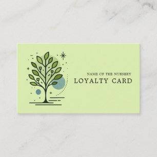 Benutzerdefinierte Greenleaf Nursery Branding Treuekarte