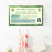 Benutzerdefinierte Greenleaf Nursery-Markenbildung Banner (Insitu)