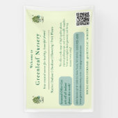 Benutzerdefinierte Greenleaf Nursery-Markenbildung Banner (Vertikal)