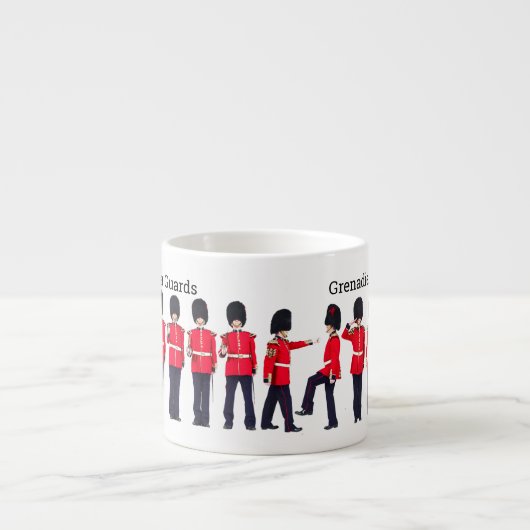 Benutzerdefinierte Grenadierfräsen auf Parade Espressotasse (Vorderseite)