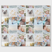Benutzerdefinierte Grid-Collage für Ihr Foto Geschenkpapier (Flach)