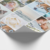 Benutzerdefinierte Grid-Collage für Ihr Foto Geschenkpapier (Ecke)