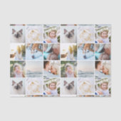 Benutzerdefinierte Grid-Collage für Ihr Foto Seidenpapier (Vorderseite)