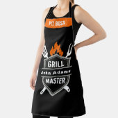 Benutzerdefinierte Grillmaster-Monogramm-Schürze - Schürze (InSitu)