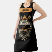 Benutzerdefinierte Grillmaster-Monogramm-Schürze - Schürze (InSitu)