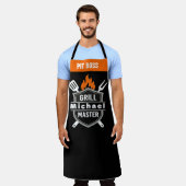 Benutzerdefinierte Grillmeister-Monogramm-Schürze Schürze (Getragen)