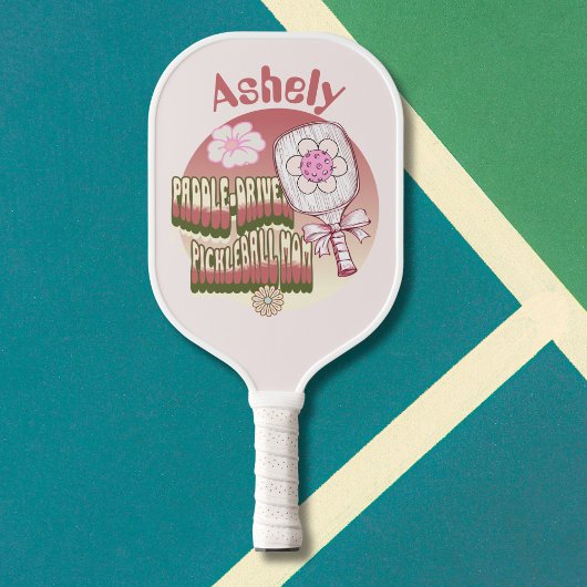 Benutzerdefinierte Groovy Retro-Mama Pickleball Schläger