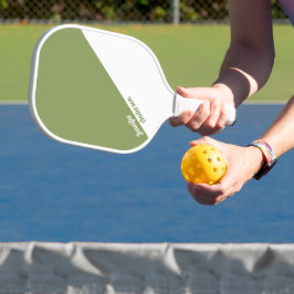Benutzerdefinierte Größe Grün und Weiß Pickleball Schläger