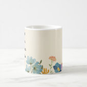 Benutzerdefinierte Großkinder Namen von Wildblumen Kaffeetasse (Mittel)