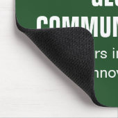 Benutzerdefinierte grüne Cyber-Technologie-Compute Mousepad (Ecke)