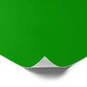 Benutzerdefinierte, grüne DIY-Hintergrundvorlage Poster (Ecke)