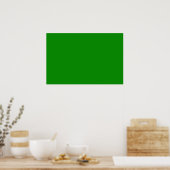 Benutzerdefinierte, grüne DIY-Hintergrundvorlage Poster (Küche)