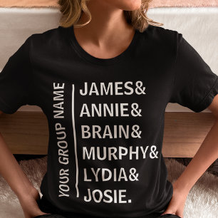 Benutzerdefinierte Gruppenname-Liste  Personalisie Tri-Blend Shirt