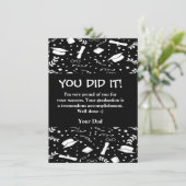 Benutzerdefinierte Grußkarte Abschluss zwei Seiten Einladung (Stehend Vorderseite)