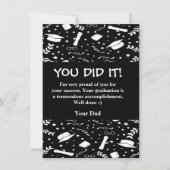 Benutzerdefinierte Grußkarte Abschluss zwei Seiten Einladung (Vorderseite)