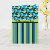 Benutzerdefinierte Grußkarte: Blaue Monde und Stre Karte (Gelbe Blume)