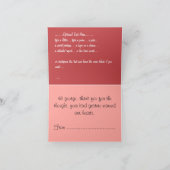 Benutzerdefinierte Grußkarte für Blume von Wild-Ro Karte (Innenseite)