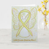 Benutzerdefinierte Grußkarte für Gelbes Bewusstsei Karte (Gelbe Blume)