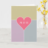 Benutzerdefinierte Grußkarte für Herzmuster Karte (Gelbe Blume)