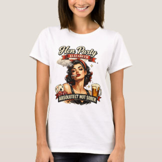 Benutzerdefinierte Hahnen- / Junggesellinnenabschi T-Shirt