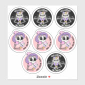 Benutzerdefinierte Halloween-Cupcake-Topper-Aufkle Aufkleber (Blatt)