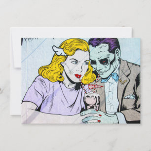 Benutzerdefinierte Halloween-Hochzeitseinladung Einladung