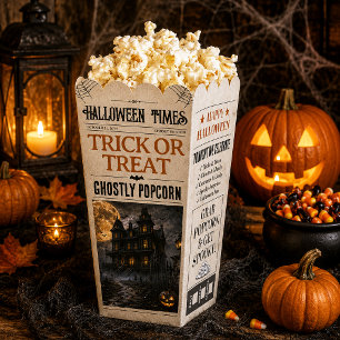 Benutzerdefinierte Halloween-Popcorn-Box, Zeitungs Geschenkschachtel