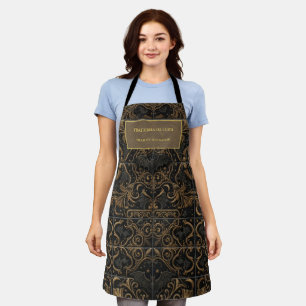 Benutzerdefinierte Halloween-Schürze Gothic Gold F Schürze