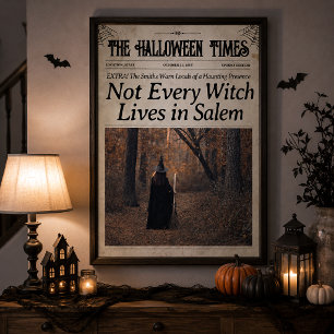 Benutzerdefinierte Halloween-Zeitungs-Wandkunst He Poster