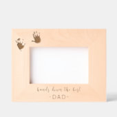 Benutzerdefinierte Handdrucke Bester Vater Geätzte Rahmen (Vorderseite)