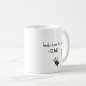 Benutzerdefinierte Handdrucke Foto Best Vater Kaffeetasse (VorderseiteRechts)