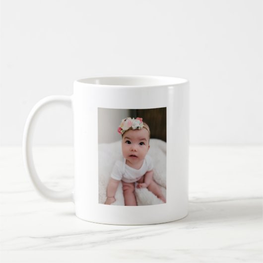 Benutzerdefinierte Handdrucke Foto Best Vater Kaffeetasse (Links)