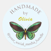 Benutzerdefinierte handgefertigte Etiketten mit Sc Runder Aufkleber (Vorderseite)