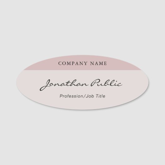 Benutzerdefinierte, handgeschriebene Skripte Moder Namensschild (Vorderseite)