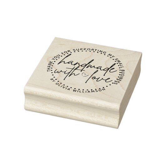 Benutzerdefinierte Handmade mit Liebe Name Vielen Gummistempel (Stempel)