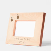Benutzerdefinierte Handprints Beste Mama Geätzte Rahmen (Links)