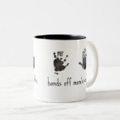 Benutzerdefinierte Handprints Funny Mama Zweifarbige Tasse (VorderseiteRechts)